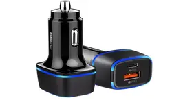 شارژر فندکی فست شارژ رسی Recci RQ02 PD 20W + QC3.0 Car Charger