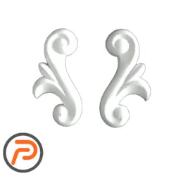 گوشه تزئینی طرح منبت pvc کد 873