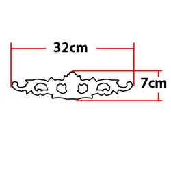 گل تزیینی طرح منبت pvc کد 112