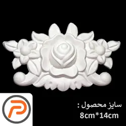 گل تزیینی طرح منبت pvc کد 120