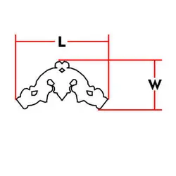 گوشه تزیینی طرح منبت pvc کد 124