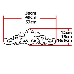 گل تزیینی طرح منبت pvc کد 181