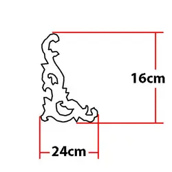 گوشه تزیینی طرح منبت pvc کد 158