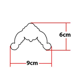 گل تزیینی طرح منبت pvc کد K109