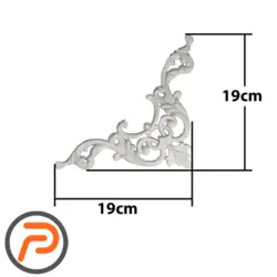 گل تزئینی طرح منبت PVC کد F273