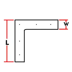 پایه پلاستیکی مدل ال L