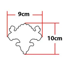 گل تزئینی طرح منبت pvc کد 104e