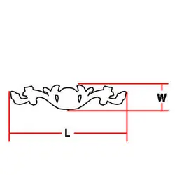 گل تزئینی طرح منبت pvc کد 216