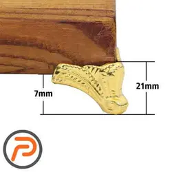پایه فانتزی برگی کوچک طلایی
