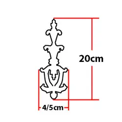 گل تزئینی طرح منبت pvc کد F485