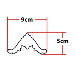 گوشه تزئینی طرح منبت PVC کد 206