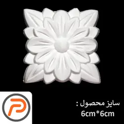 گل تزئینی طرح منبت pvc کد 209