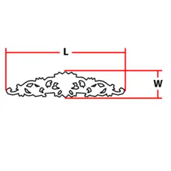 گل تزئینی طرح منبت pvc کد 229