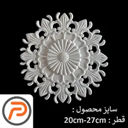 گل تزئینی طرح منبت pvc کد k 401