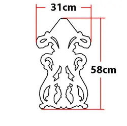 گل تزئینی طرح منبت pvc کد 4037