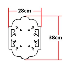 گل تزئینی طرح منبت pvc کد F451