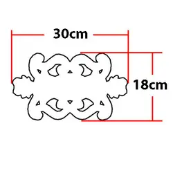 گل تزئینی طرح منبت pvc کد F453