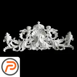 گل تزیینی طرح منبت pvc کد K 153