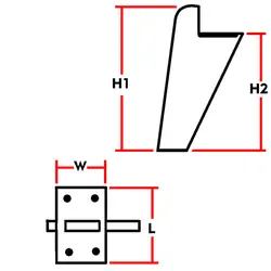 پایه فلزی تخت 8 میل