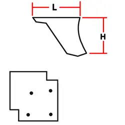 پایه پلاستیک مکعبی طرح چوب
