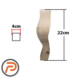 پایه سم اهویی چهار برشه 22و40 سانتیمتر