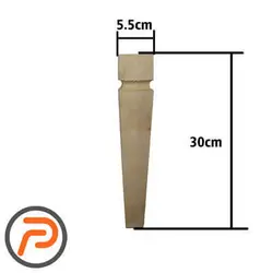 پایه مبلی چوبی الماس 30 سانتیمتر