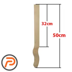 پایه چوبی سم اهویی ساده 50 سانتی