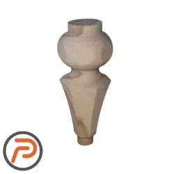 پایه چوبی راش 5 ضلعی 18 سانت