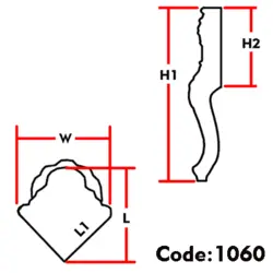پایه کنسول و روشویی ABS کد 1060