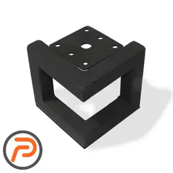 پایه فلزی مدل L مشکی 10  سانتیمتر