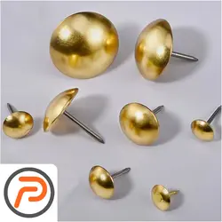 پونز مبلی گل میخ پونزی طلایی و کروم