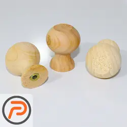 دستگیره چوبی تک پیچ مدل توپک