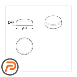 گل پیچ پلاستیکی کاور و درپوش پیچ بهسازان 20 عددی