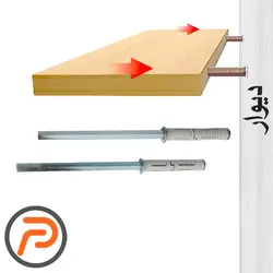 پایه شلف توکار شش پر