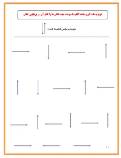 کاربرگ تمرینات بازداری شناختی