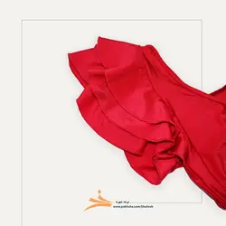 مایو آستین حلزونی قرمز برند شهره کد 45601