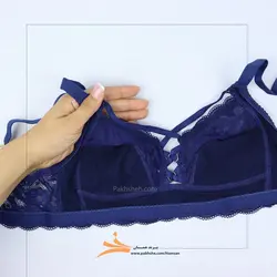 سوتین بدون فنر هارنس سرمه ای دار برند همسان کد 142105