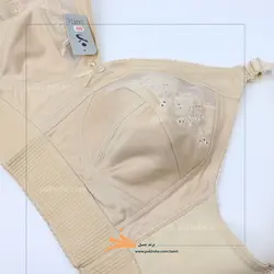سوتین سایز بزرگ کرم کش پهن پرلون گلدوزی شده برند جمیل کد 98001