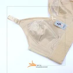 سوتین سایز بزرگ کرم کش پهن پرلون گلدوزی شده برند جمیل کد 98001