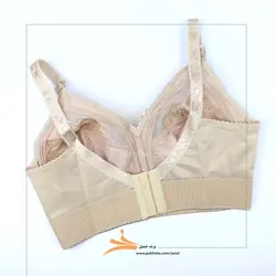 سوتین سایز بزرگ کرم کش پهن پرلون گلدوزی شده برند جمیل کد 98001