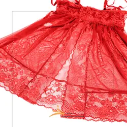 لباس خواب پشت باز قرمز فانتزی فنردار برند شهره کد 479R