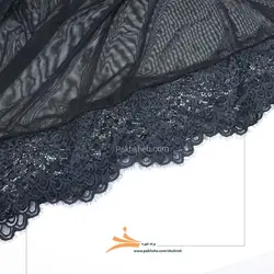 لباس خواب بدن نما مشکی فانتزی فنردار برند شهره کد 471B