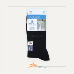 جوراب دیابتیک مشکی آنتی باکتریال ساق بلند مردانه برند میچکا کد B100