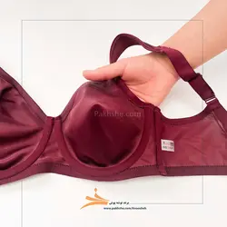 سوتین مینیمایزر سایز بزرگ کاپ C زرشکی برند نوشه پوش کد 14305