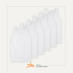 زیرپوش رکابی سفید آداک بسته شش عددی کد 28204