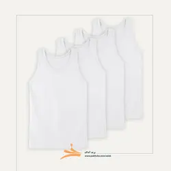 زیرپوش رکابی سفید آداک بسته چهار عددی کد 28203