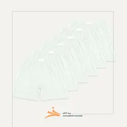 بسته شش عددی شورت پادار سفید آداک کد 118904