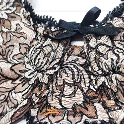 ست شورت و سوتین مشکی گلدوزی شده بارون کد 33505 | پخشه