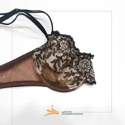 ست شورت و سوتین مشکی گلدوزی شده بارون کد 33505 | پخشه