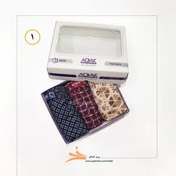 شورت اسلیپ طرحدار بسته 3 عددی مردانه برند آداک کد 165